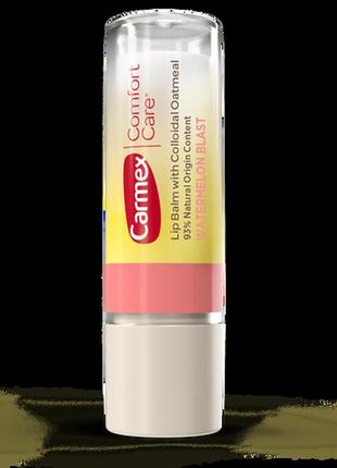 Бальзам для губ carmex cupcake comfort care lip balm with colloidal oatmeal watermelon blast, оригінал!