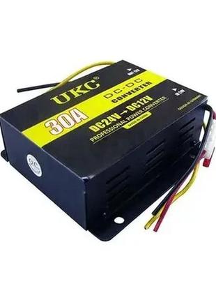 Перетворювач авто інвертор dc/dc 24v-12v 30a ddc-30a