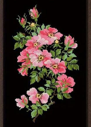 Набор для вышивания без нанесённой на канву схемы "little rose". aida 14ct , 22*37 см