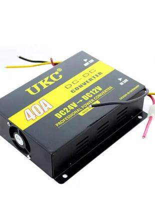 Перетворювач авто інвертор dc/dc 24v-12v 40a ddc-40a