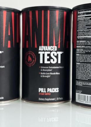 Сильнодіючий бустер тестостерону, universal nutrition, animal test - 21 пак