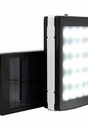 Портативний зарядний пристрій power bank solar 2000-5000mah для смартфонів та планшетів з led ліхтарем gl-55