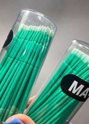 Микробраши - аппликаторы для бровей и ресниц в тубе - 100 шт.