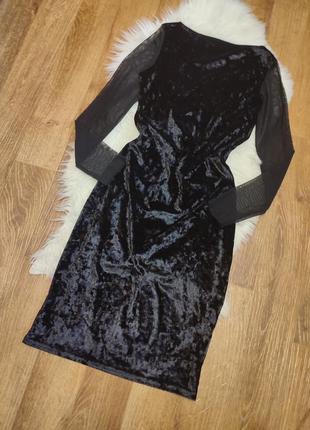 Бархатное платье бархатное по фигуре s/m