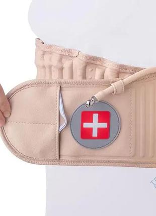 Надувной корсет от остеохондроза spinal air traction belt / пояс для спины и поясницы...