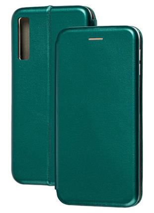 Чехол - книжка samsung a750 \ чехол книга для модели samsung a7 2018 зеленый цвет \ чехол книжка samsung a750