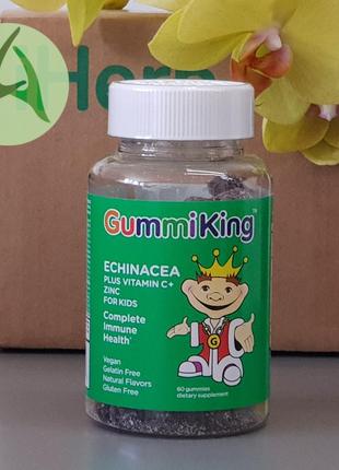 Gummiking, эхинацея, витамин c и цинк для детей, 60 жевательных таблеток