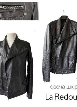 La redoute крутая мужская куртка косуха из овечьей кожи1 фото