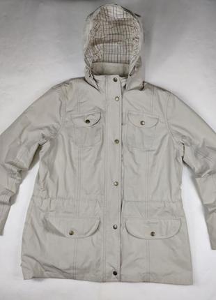 Женская куртка ветровка тренч плащ barbour cotton touch sapper hooded uro 44 Ausa 14 burbb burberry burberrys