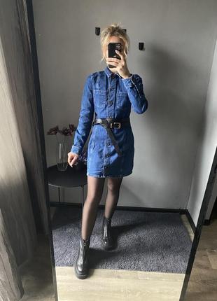 Платье/джинсовое платье/джинсовое платье