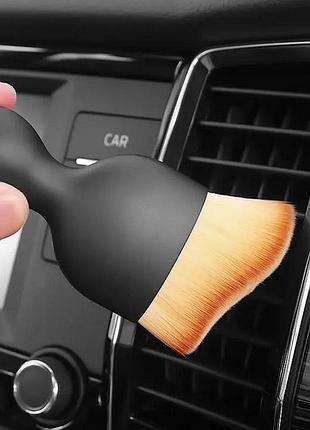Щітка для очищення салону авто в чохлі м'яка кісточка для прибирання пилу