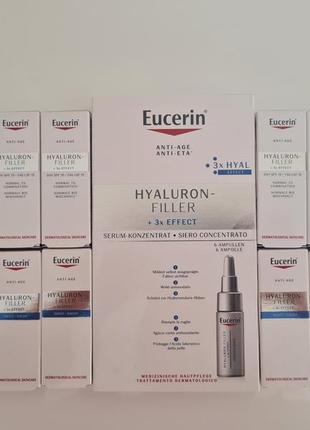 Новий антивіковий набір eucerin hyaluron filler 3x effect