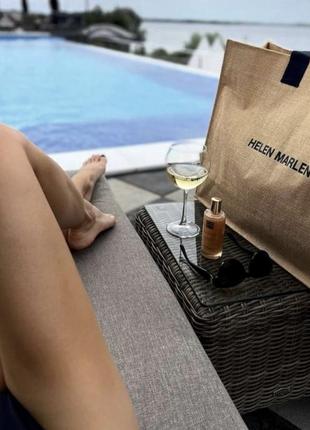 Премиальная бежевая сумка шоппер tote bag с цум helen marlen