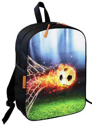 Рюкзак шкільний дитячий 36х27см з футбольним м'ячем для хлопчика (0537)