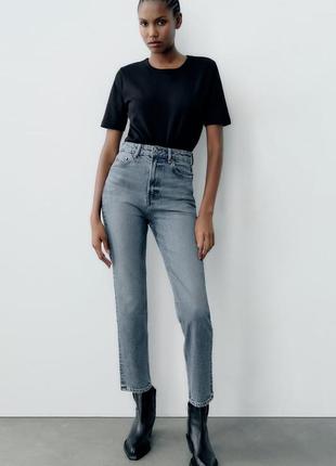 Джинсы mom comfort от zara, 36, 44р, оригинал