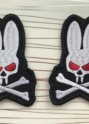 Патч «кролик з кістками» skull bunny на липучці