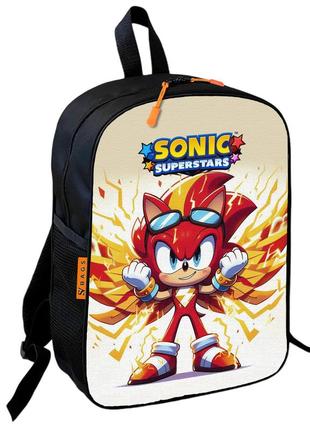 Рюкзак школьный детский 36х27см супер соник для мальчика  (0511)