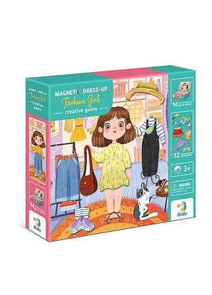 Магнітна гра dodo "одягалка модниця" 32 магніти (200243)