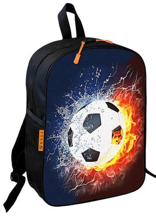 Рюкзак шкільний дитячий 36х27см з футбольним м'ячем для хлопчика (0536)