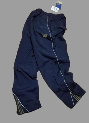 Штани зимові adidas спортивні утеплені плащовка рефлективна смужка