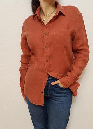 Льняная рубашка c| f commander