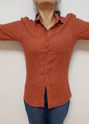 Льняная рубашка c| f commander