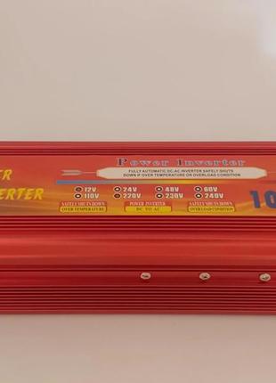 Інвертор wave inverter 1000вт 12-220в