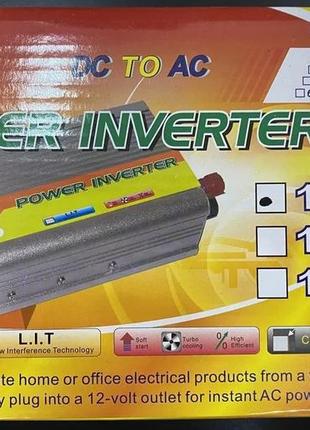 Инвертор sfa 12v/220v 1000w преобразователь напряжения