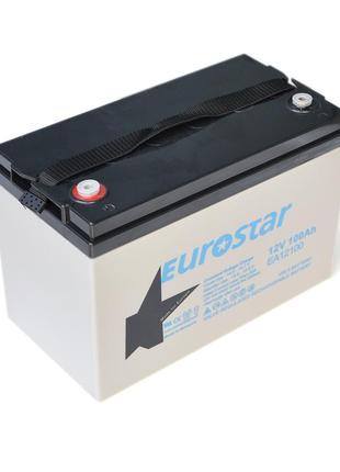 Аккумуляторная батарея agm eurostar ea12100, gray case, 12v 100.0ah ( 345 x 180 x 270 ), 28,2кг,  q1
