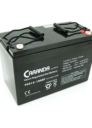 Аккумуляторная батарея mca fcg12-100at gel 12 v 100 ah (331 x 174 x 214), 29,2 kg