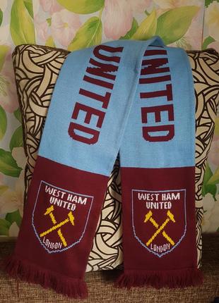 Шарф футбольный west ham united london