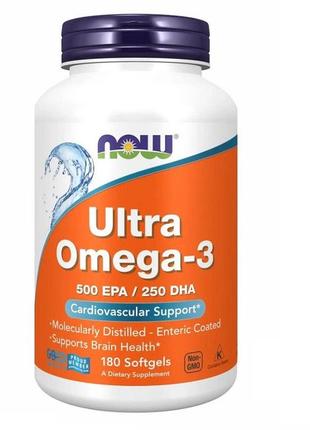 Now ultra омега-3 fish oil у м'яких капсулах №180