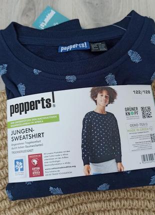 Свитшот кофта реглан джемпер двунитка pepperts 122/128