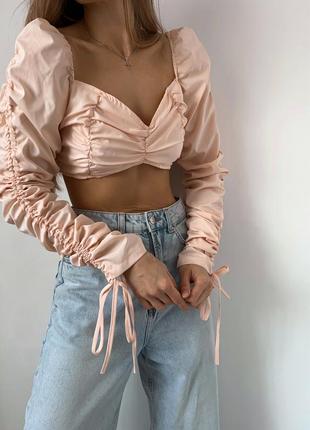 Шикарний персиковий топ missguided