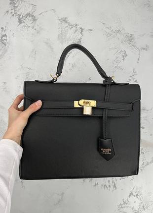 Hermes kelly bag black  as460al