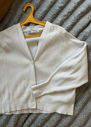 Легкий трикотажный кардиган zara