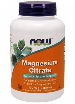 Now magnesium citrate цитрат магнію у капсулах №120