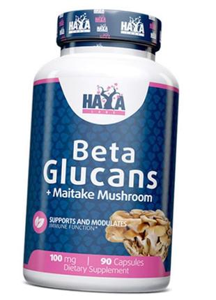 Бета-глюканы с экстрактом гриба майтаке, beta glucans 100, haya 90капс (72405016)