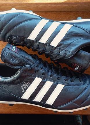 Копочки adidas copa mundial fg 015110 оригинал натуральная кожа размер 48.5 черные состояния идеальны