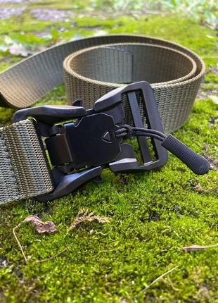 Тактический ремень кобра с магнитной пряжкой/ олива военный ремень