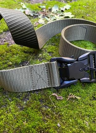Тактический ремень кобра с магнитной пряжкой/ олива военный ремень