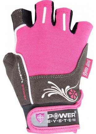 Женские перчатки для фитнеса (ps-2570) s power system розовый (2000001562505)
