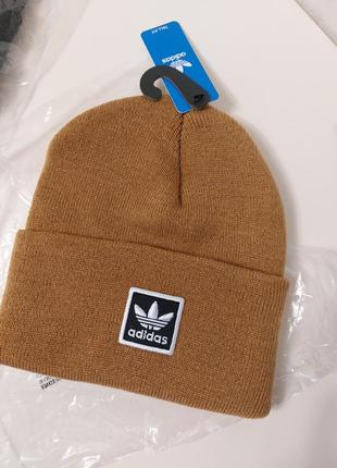 Шапка теплая adidas черная шапка адидас