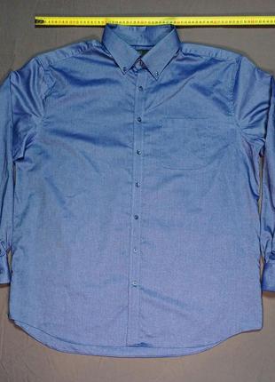 Воротник 48 см m&amp;s regular pure cotton oxford size 18 1/2in 47 рубашка большого размера