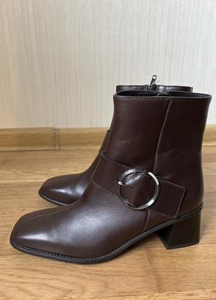 Новые ботинки женские кожаные коричневые, lasocki, 38