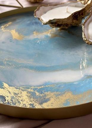 Поднос с эпоксидной смолой