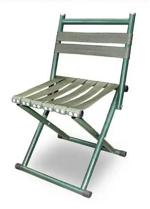 Складаний стілець для пікніка та риболовлі зі спинкою 45 см c-11 фото