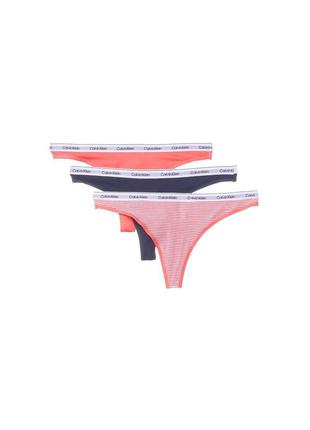Женские трусики тонг calvin klein набор