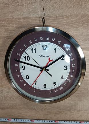 Настінні годинники класичні круглі kronos