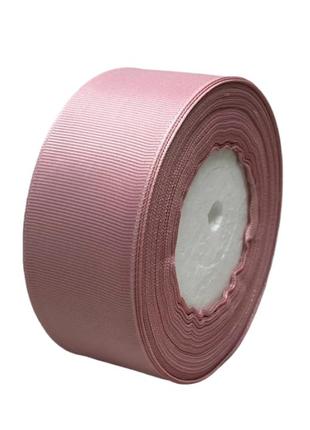 Репсовая лента 4 см, цвет-пудровый, метр, пудровый